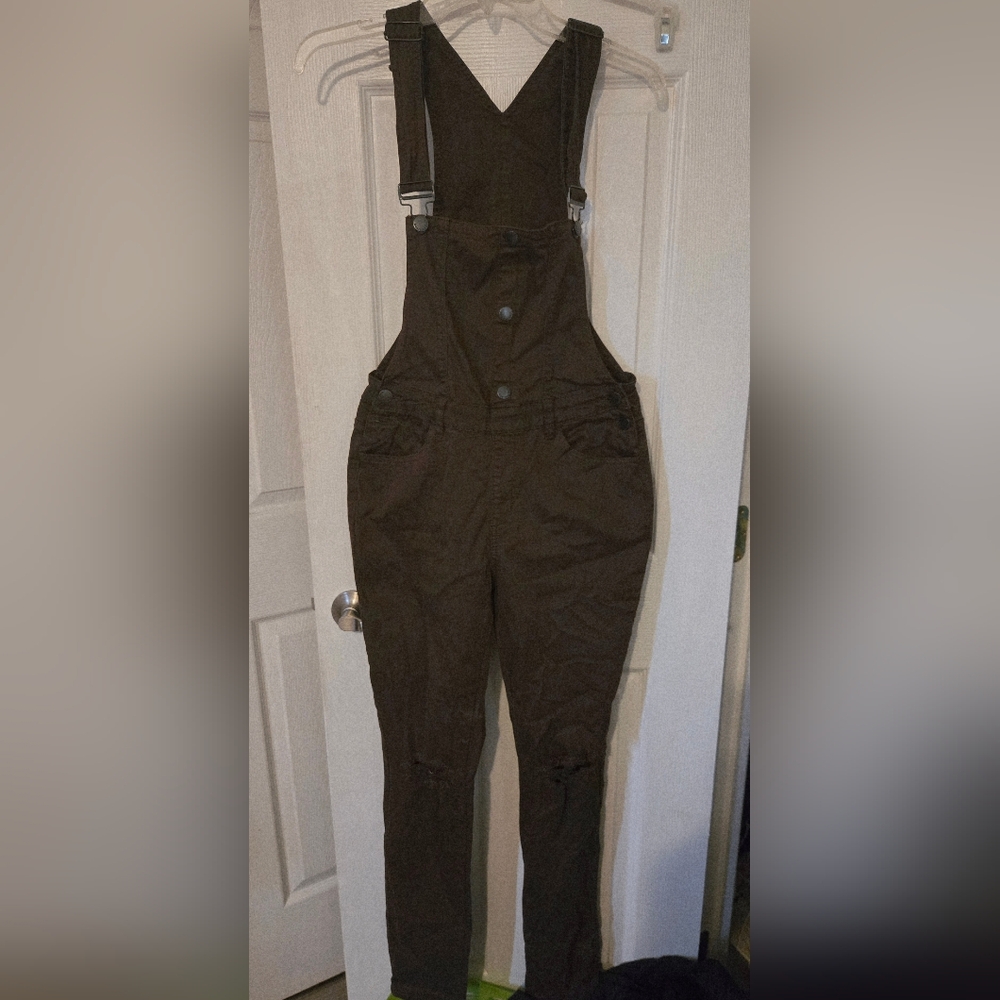 American Bazi Brown Overalls with Adjustable Straps Size M